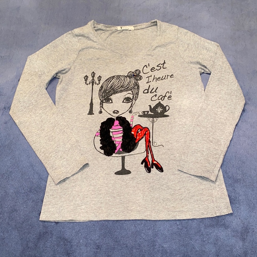 YB by BSN Bossini C’est L’heure du Café Long Sleeve Shirt